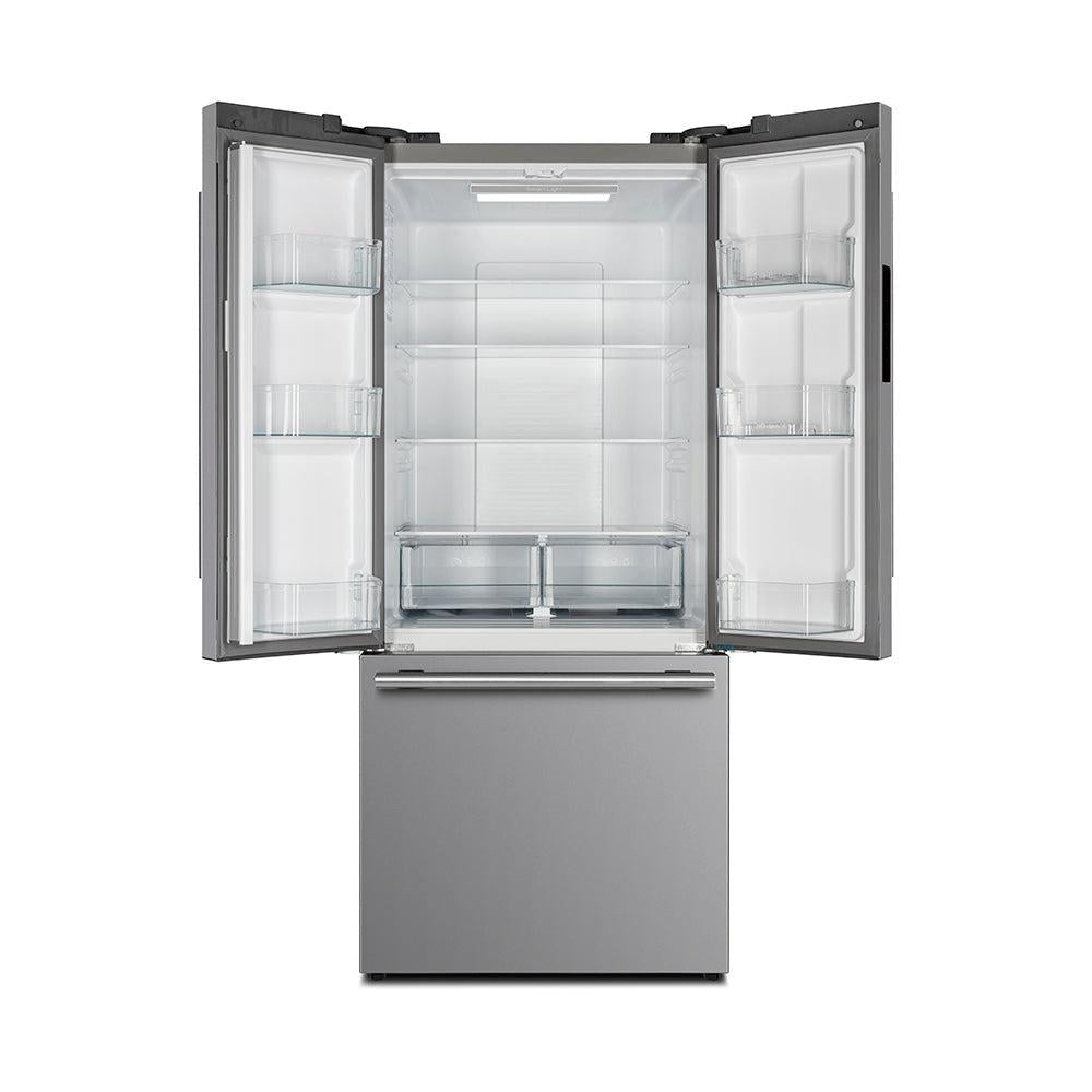 Forno Gallipoli 31 Inch 17.5 Cu Ft Stainless Steel French Door Refrigerator with Internal Ice Maker (FFFFD1974 31SB) - Perfect for Modern Kitchens and Open-Concept Homes