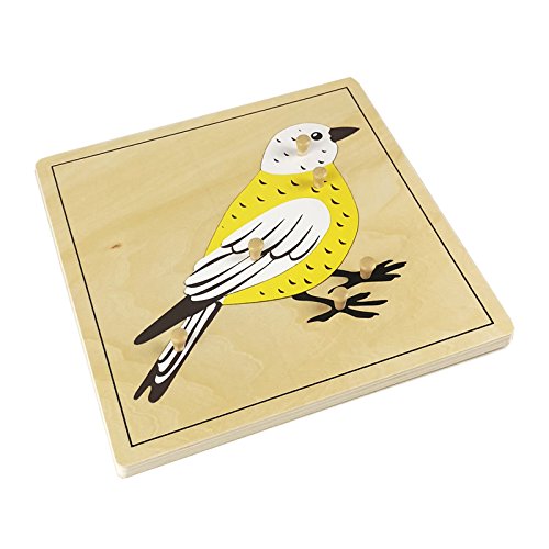 Premium Wooden Montessori Bird Puzzle for Toddlers - Educational Learning Toy for Kids Ages 2-4 - Perfect for Preschool Classroom & Homeschool Activities