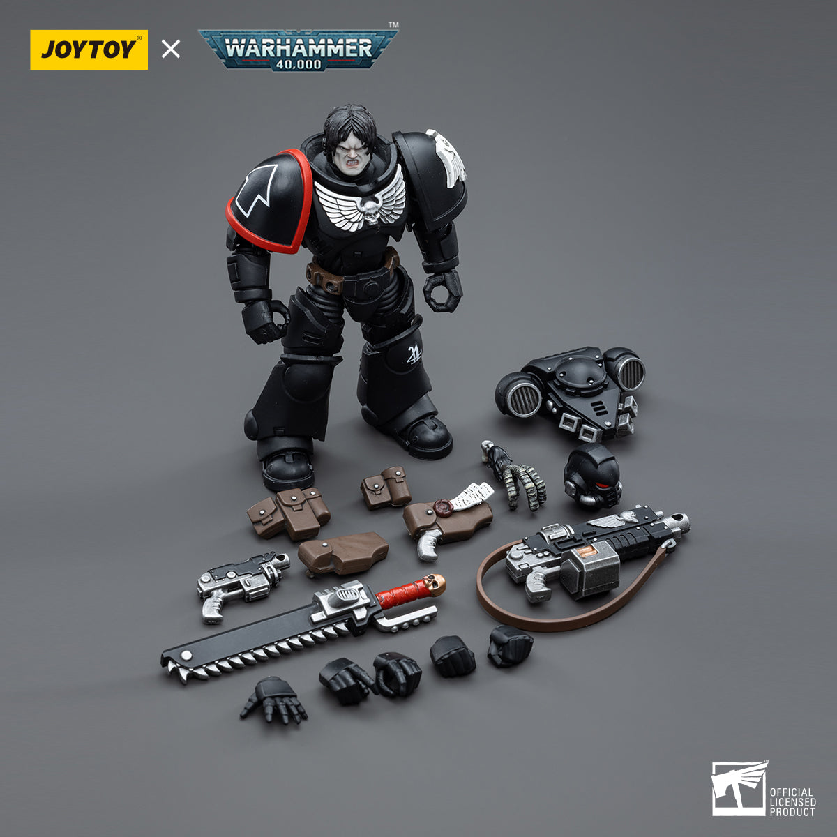 JOYTOY 1/18 Scale Warhammer 40K Raven Guard Intercessors Action Figure Set (4pcs) - Perfect for Collectors, Tabletop Gaming & Display