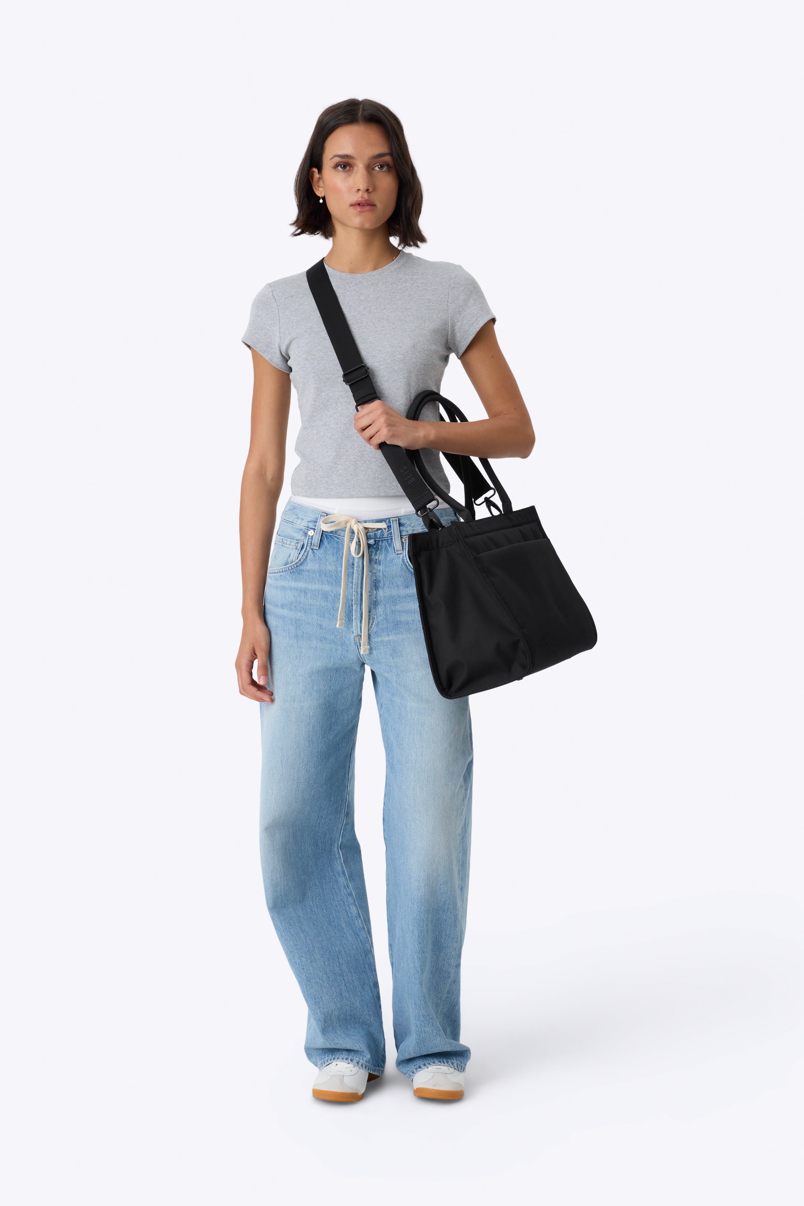Stylish Black The Book Tote Bag - Perfect for Work, Travel & Everyday Use | Premium Leather Handbag for Women