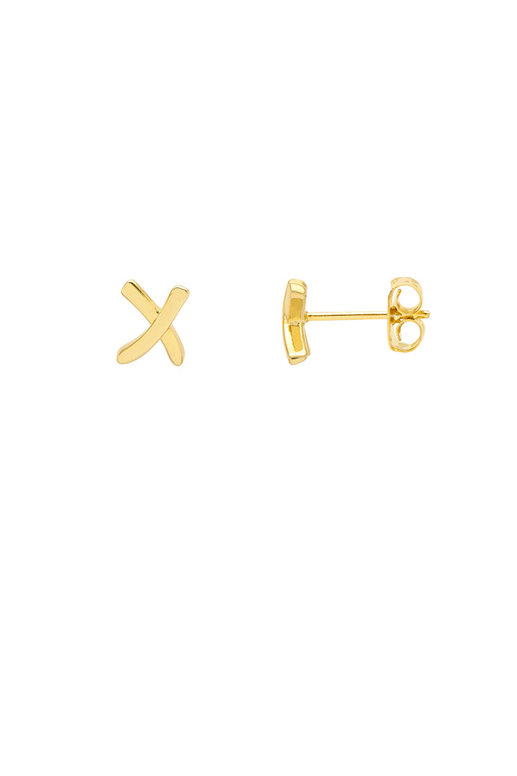 Kiss Studs Ebe5593G - Stylish Rhinestone Earrings for Women, Perfect for Parties, Weddings & Evening Events