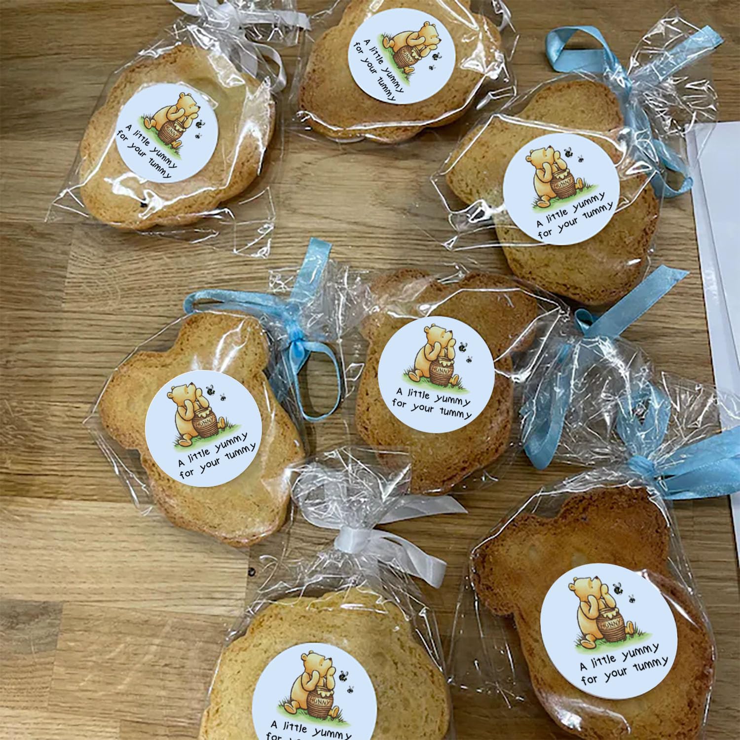 48Pcs Winnie the Pooh Stickers - Honey Jar Labels for Baby Shower, Birthday Party Decorations & Food Favors - Cute Nursery Decor, Gift Wrapping, Scrapbooking & DIY Crafts