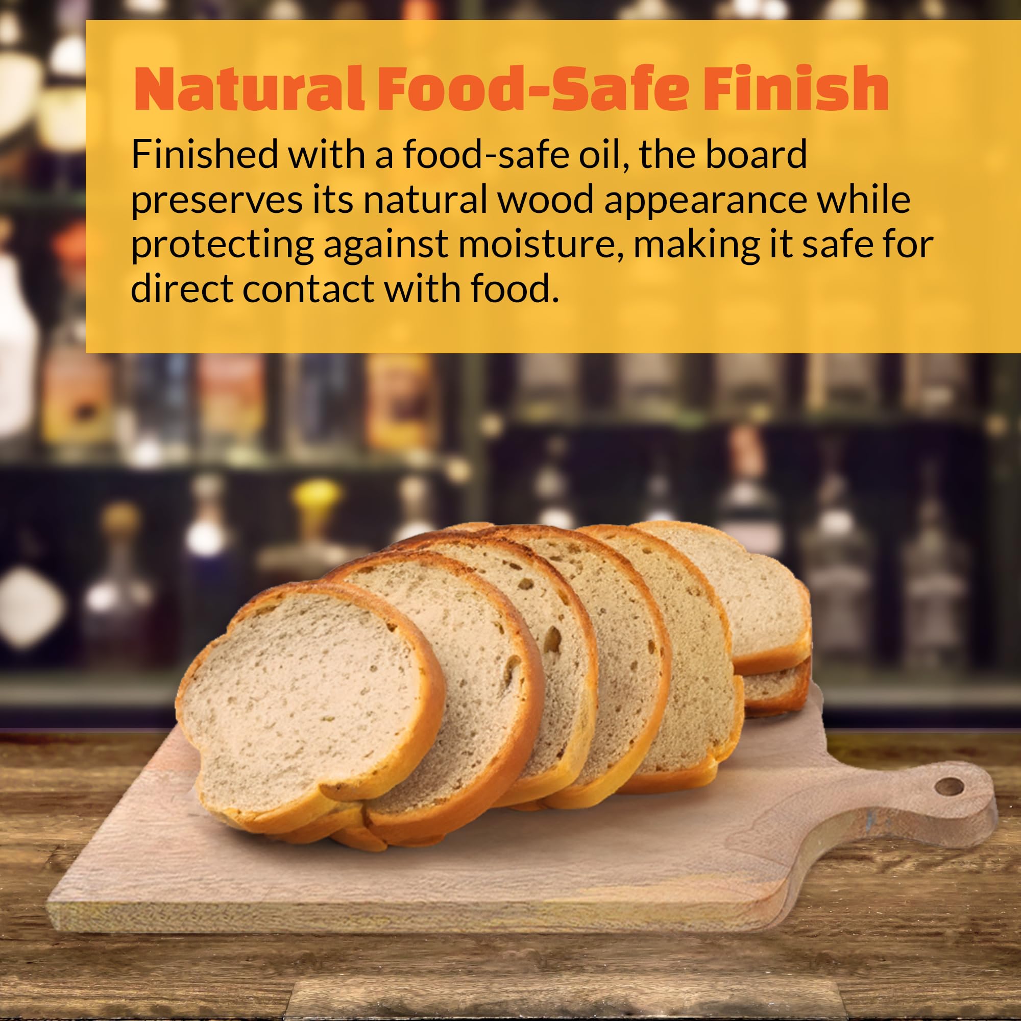 Premium Napa Mango Wood Cheese Board & Serving Tray - Small Charcuterie Platter for Entertaining, Wine Pairing, and Gourmet Cheese Presentation - Perfect for Dinner Parties, Gifts, and Home Decor