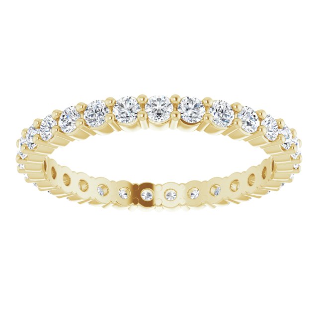 0.68 Carat Round Diamond Shared Prong Eternity Band Ring - Perfect for Anniversaries, Weddings & Special Occasions