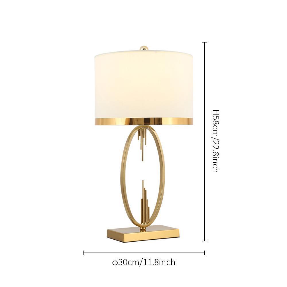 Modern Metal Table Lamp - Adjustable LED Desk Light for Home Office, Bedroom & Study - Dimmable & Energy Efficient Lighting for Reading & Working