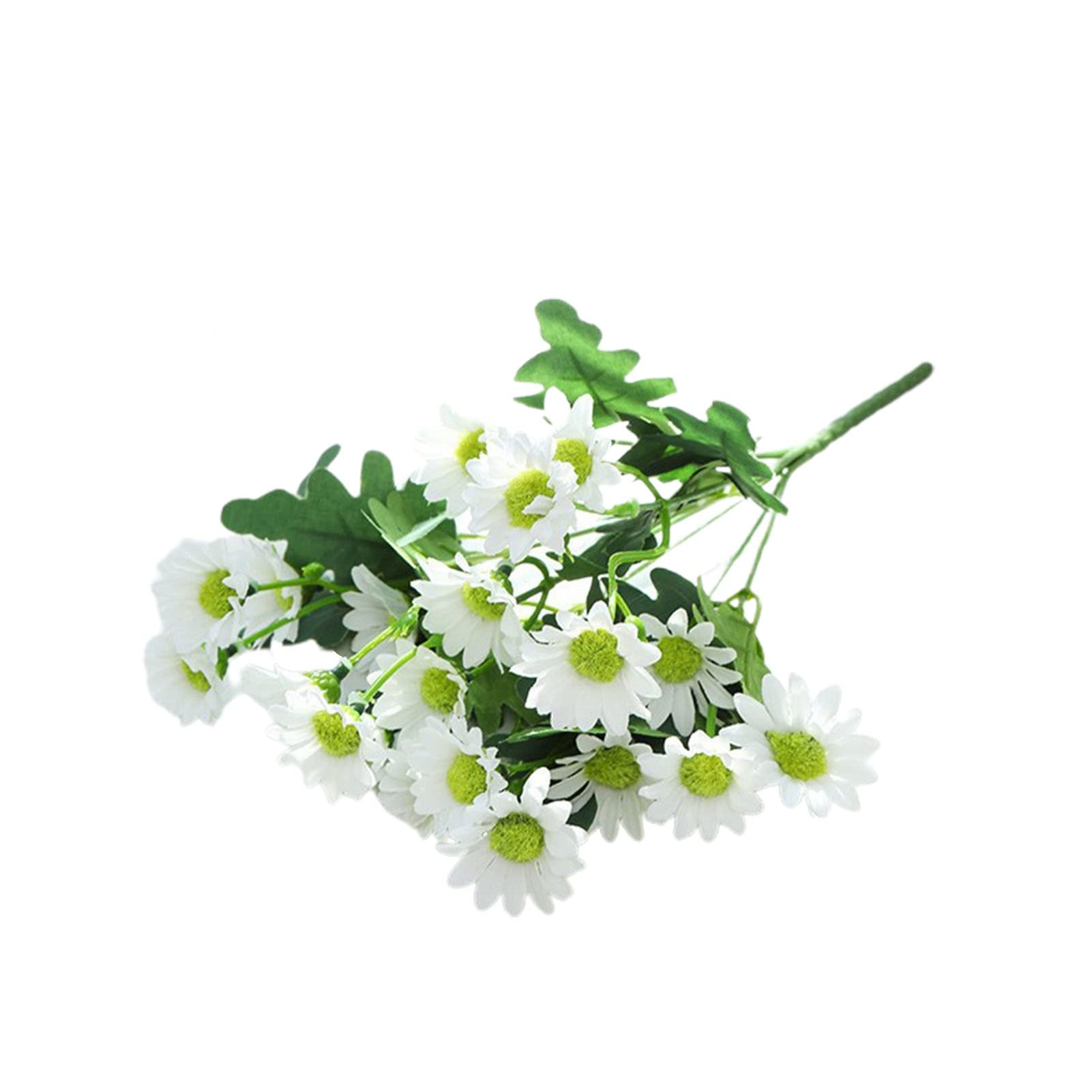 Artificial Chrysanthemum Flower Arrangement - Realistic Fake White Chrysanthemums for Wedding Centerpieces, Home Decor, Table Decorations - Perfect for Dining Tables, Living Rooms & Event Decor
