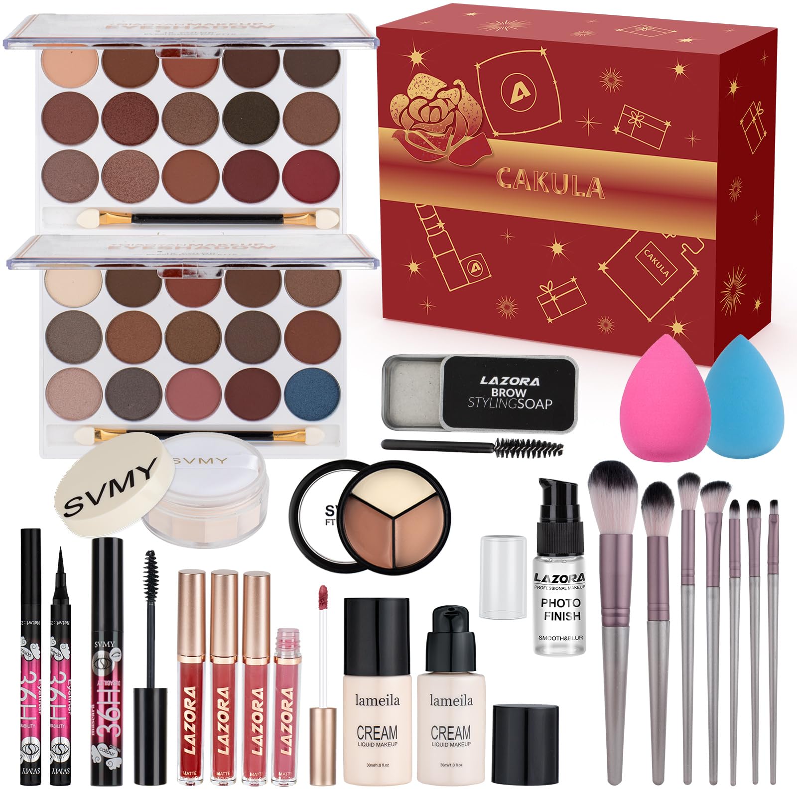 **Professional Makeup Kit for Women & Teens - Complete Cosmetic Set with Eyeshadow, Lipstick & Brushes - Perfect Gift for Girls Ages 10-12, Ideal for Parties, School Events & Daily Beauty Routine**