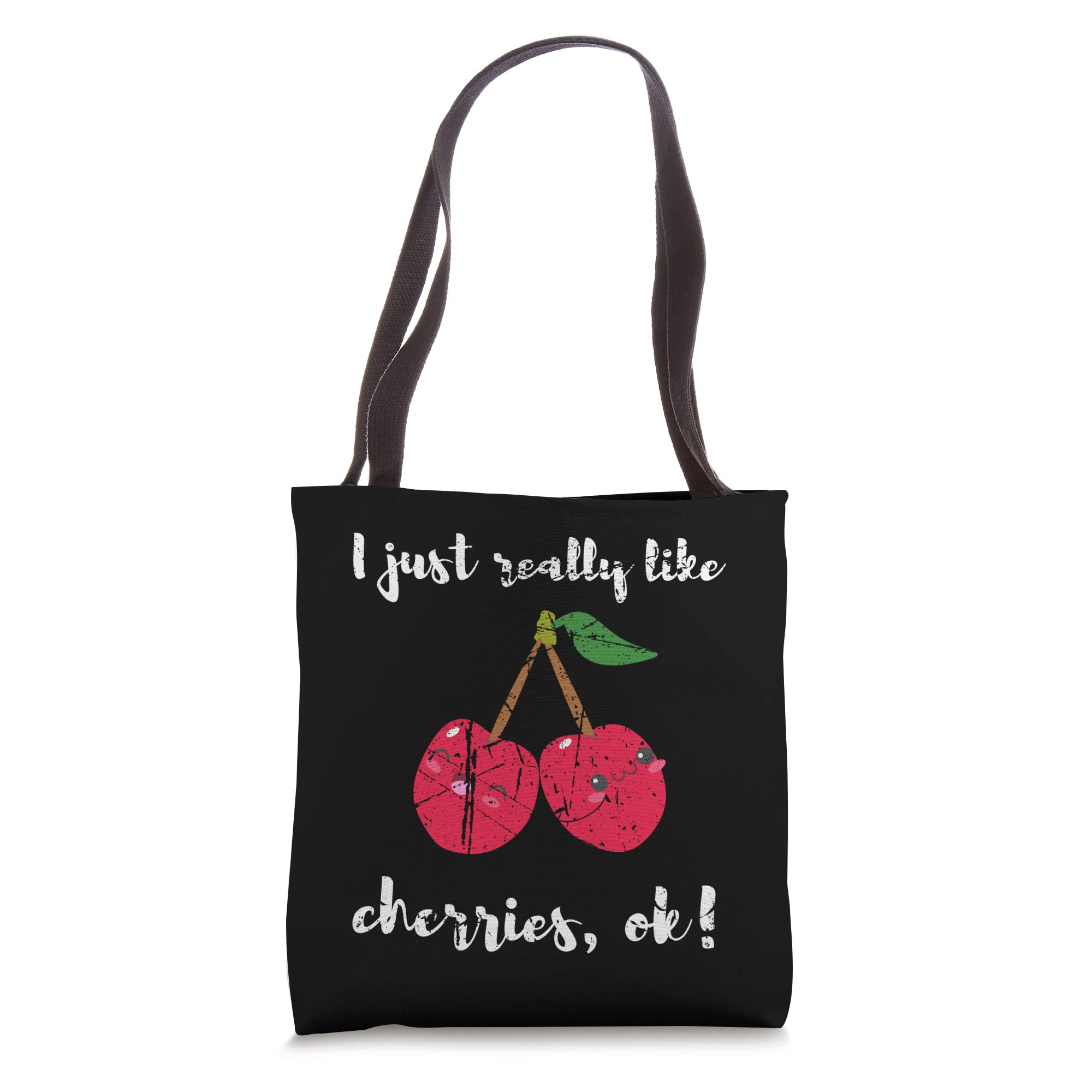 Stylish Kawaii Cherry Print Tote Bag - Trendy Cute Cherry Design for Women - Perfect for Shopping, Beach, Work & School