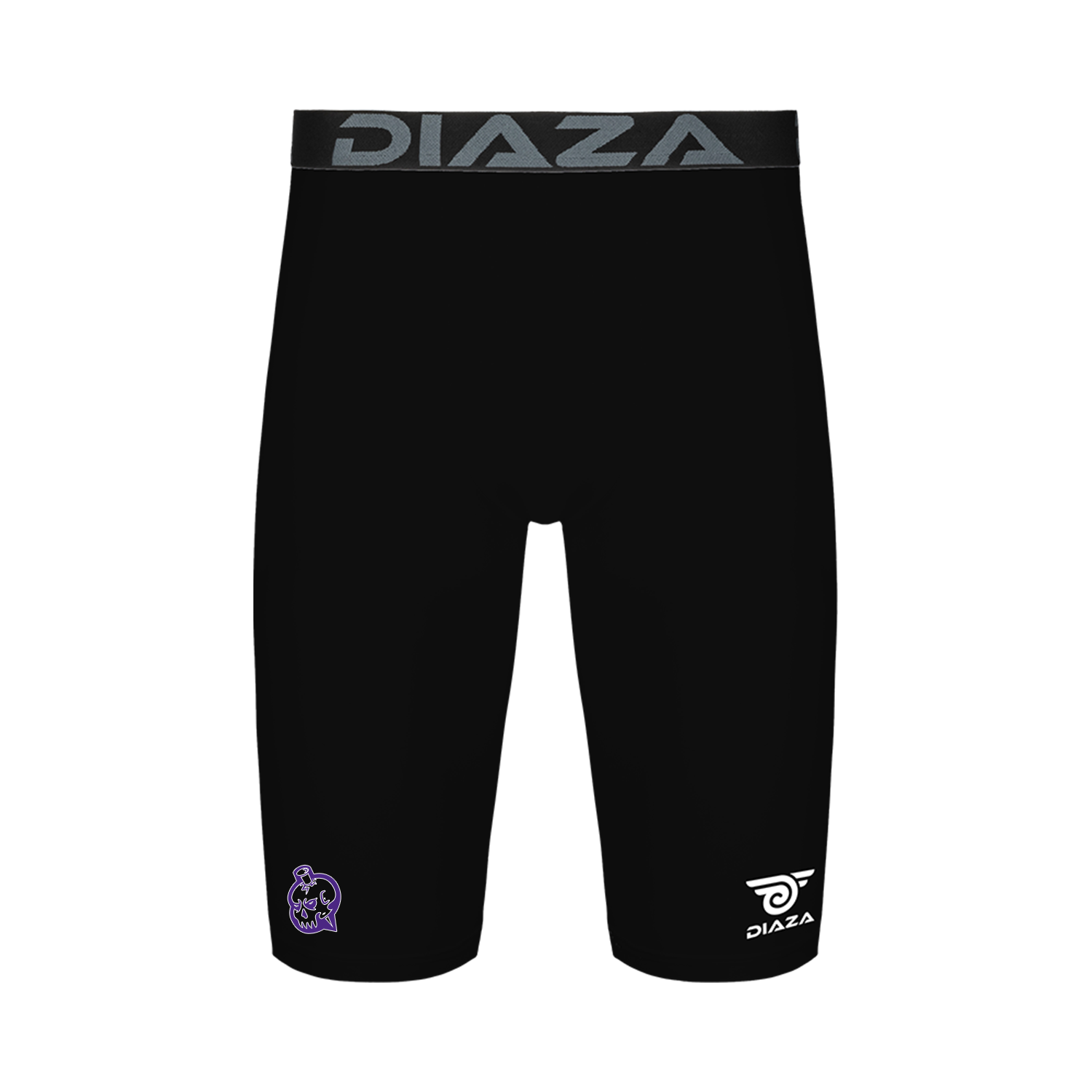 New Orleans Saints Compression Shorts for Men - Black Performance Workout Shorts for Running, Gym & Sports