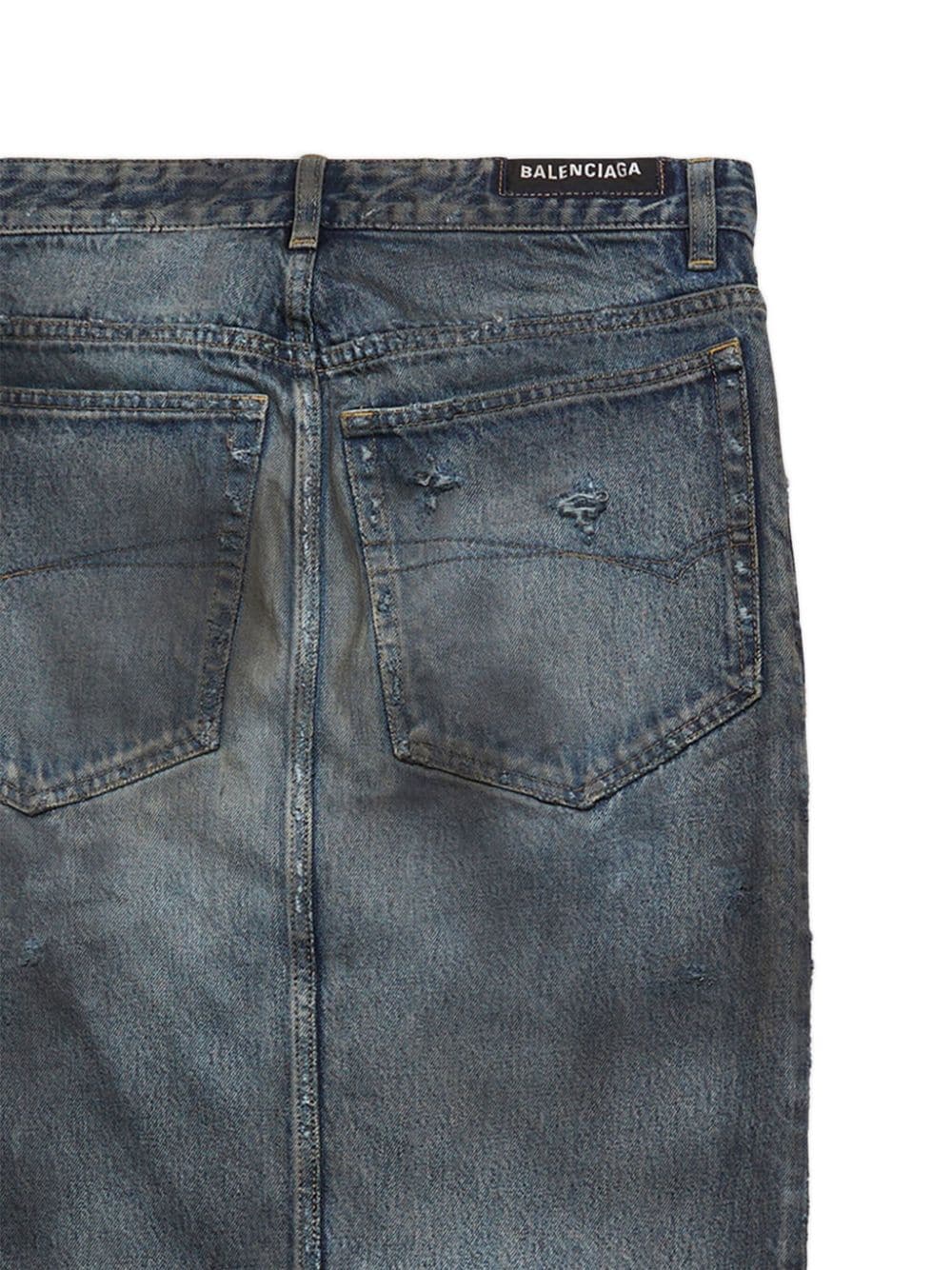 Balenciaga Blue Skirts for Women - Trendy High Waist A-Line Mini Skirt for Casual Wear & Night Out