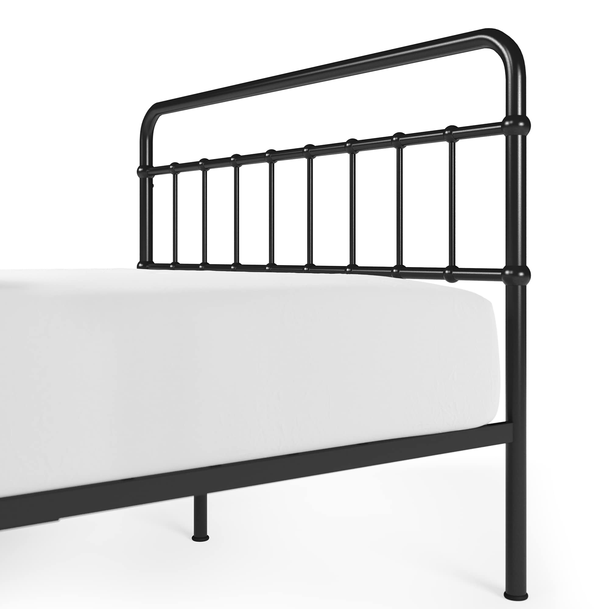 ZINUS Florence Full Size Metal Platform Bed Frame with Mattress Foundation - No Box Spring Needed, Easy Assembly, Black - Perfect for Modern Bedrooms & Guest Rooms