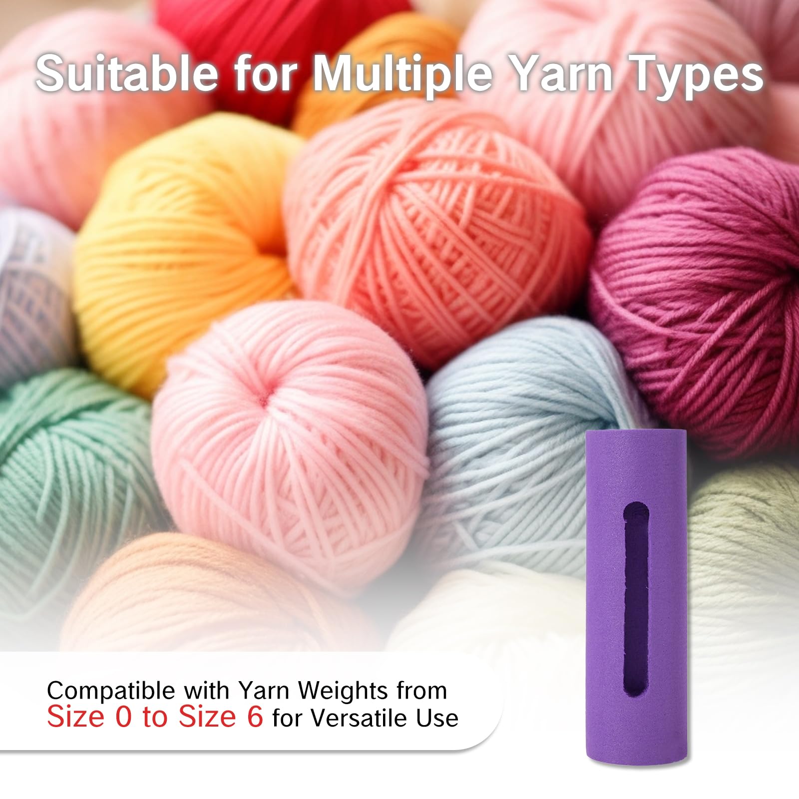 Crochet Magic Circle Ring Tool - Tension Maker & Needle for Beginners, Left-Handed Stitch Drawing, Snag-Free Magic Ring for All Yarn Sizes (Purple) - Perfect for Amigurumi, Scarves & DIY Crochet Projects