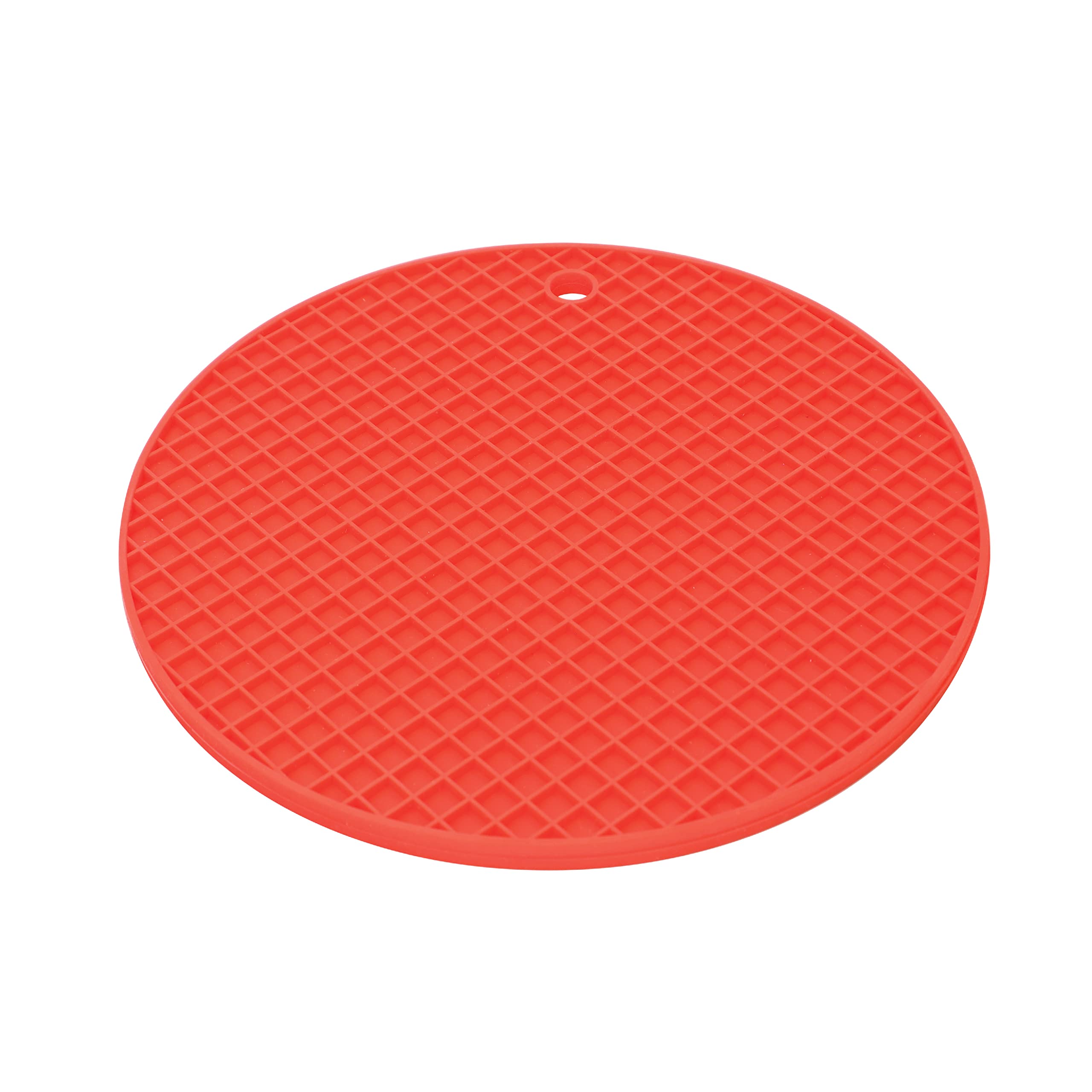 Baker's Secret - Heat Resistant Silicone Pot Holder & Trivet Mat for Kitchen Countertops - Square Non-Slip Hot Pad for Stovetop, Dining Table & Serving - Red (Perfect for Cooking, Baking & Serving Hot Dishes)