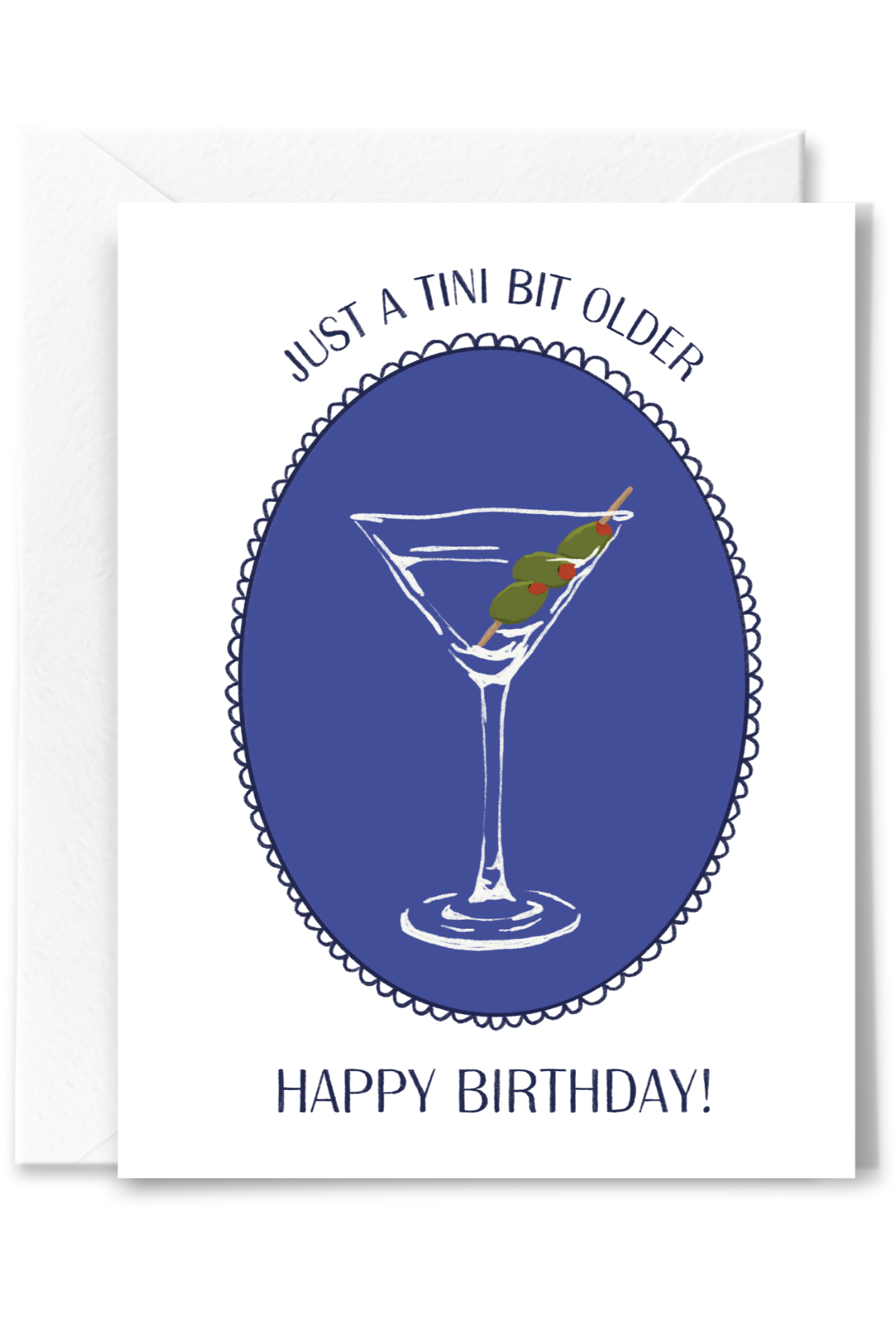 Funny Tini Bit Older Birthday Card - Humorous Age Milestone Greeting Card for Friends & Family - Perfect for Birthdays, Anniversaries & Celebrations
