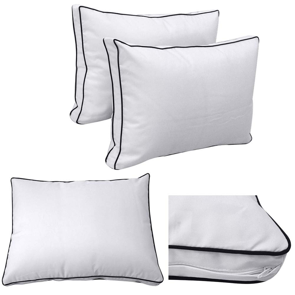 Prolinemax Twin-XL Daybed Mattress Cover - Outdoor Style 1 with Contrast Trim, Fitted Bolster Pillowcase Sheet (AD105) - Perfect for Patio Furniture, Sunroom Lounging & Guest Bed Protection