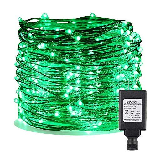 500 LED Fairy Lights Plug in - 164Ft/50M Silver Coated Copper Wire String Lights with Remote Control | Waterproof Outdoor & Indoor Decorative Lighting for Bedroom, Garden, Wedding, Party, Christmas Tree Decorations (Green) - Create Magical Ambiance for Any Occasion