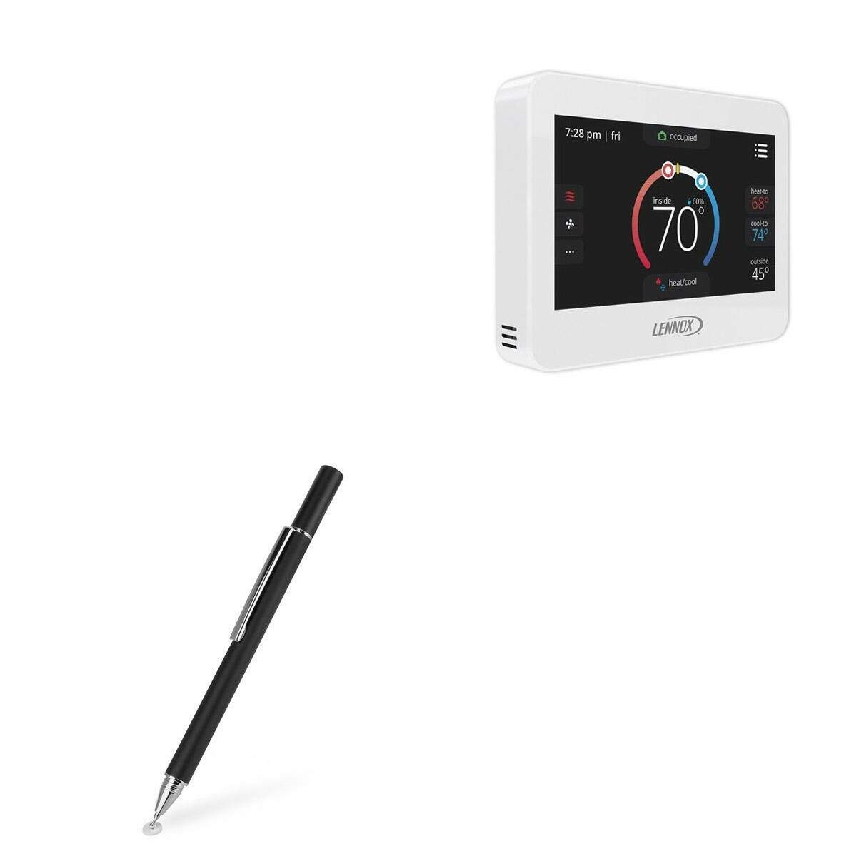 BoxWave Lennox ComfortSense 8500 Stylus Pen - FineTouch Capacitive Stylus with Super Precise Tip for Lennox ComfortSense 8500 (Jet Black) | Perfect for Note-Taking, Drawing & Touchscreen Navigation