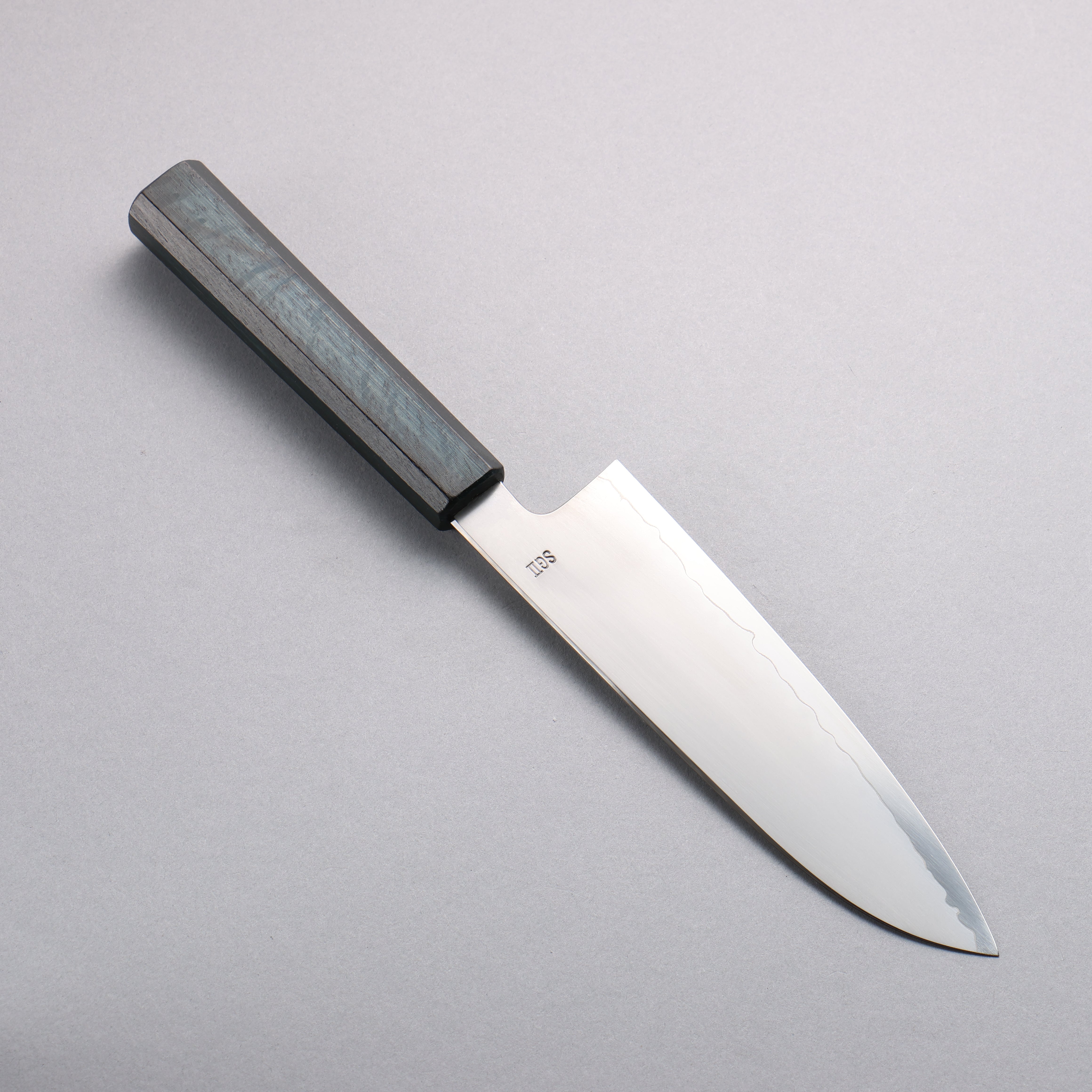 Premium SG2 Kasumitogi Santoku Knife 170mm with Indigo-Dyed Oak Handle – Japanese Chef Knife for Slicing, Dicing & Mincing – Perfect for Home Cooks & Professional Kitchens