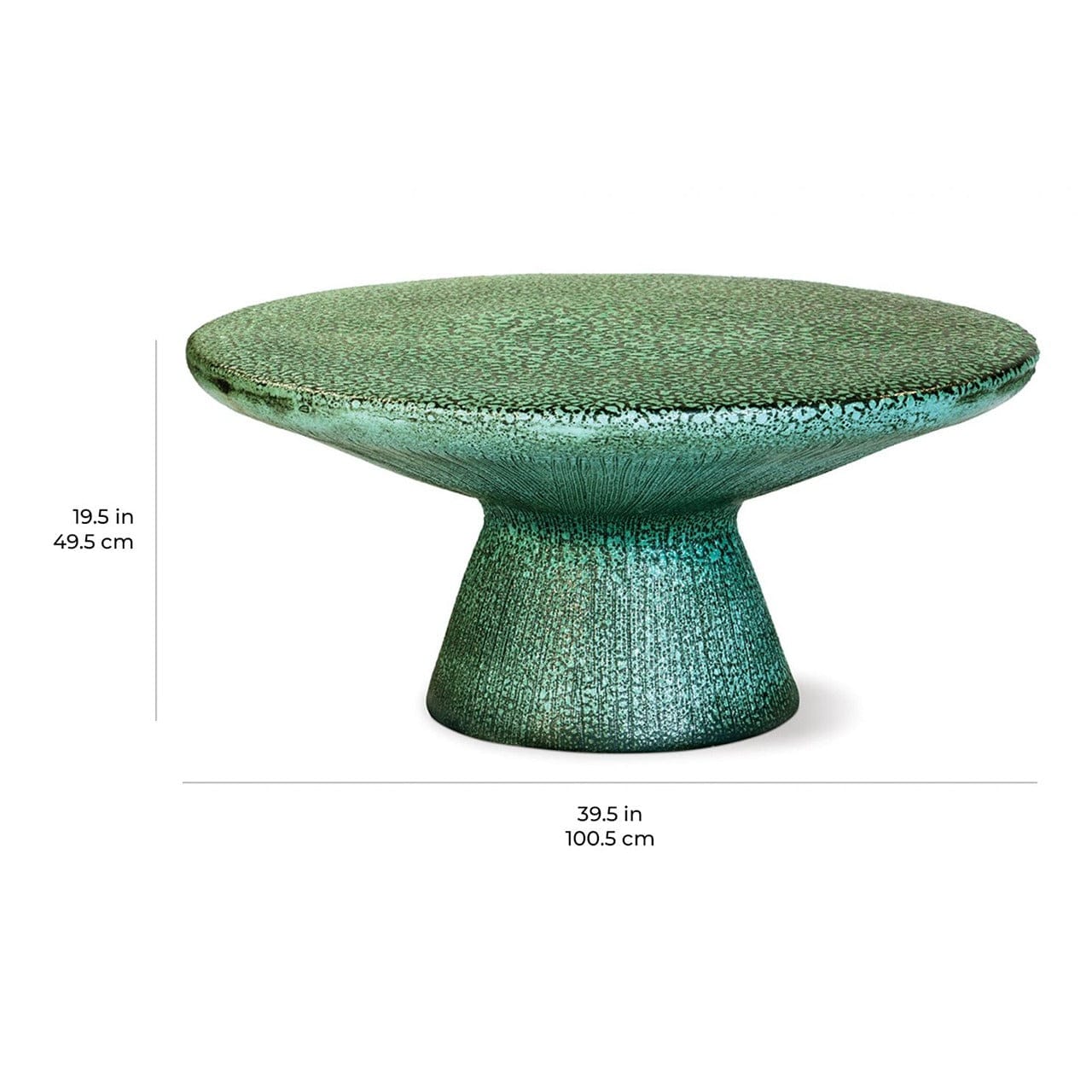 Modern Ceramic Coffee Table - Minimalist Home Decor for Living Room, Office & Lounge - Stylish & Durable Accent Table for Coffee, Books & Plants
