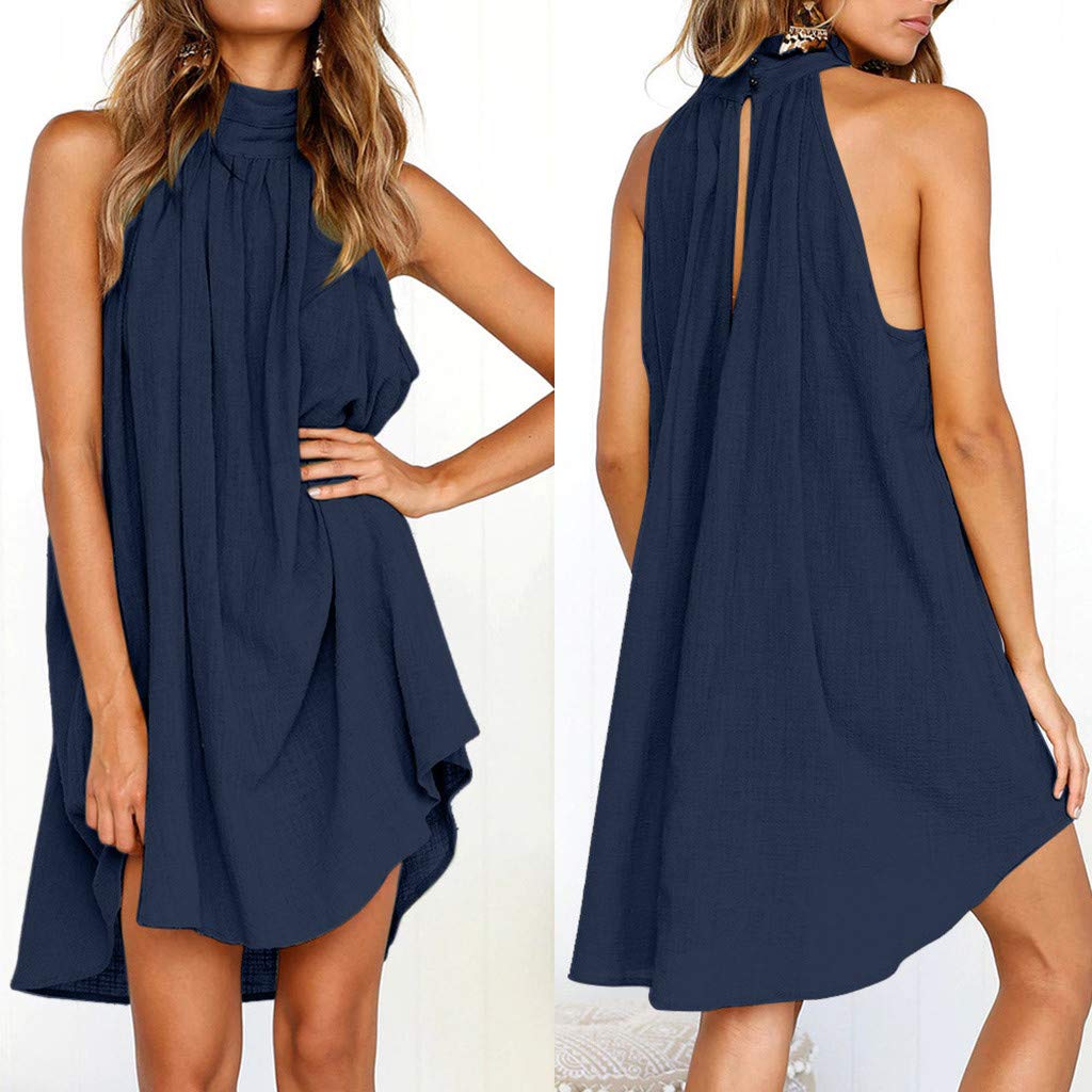 Stylish Women's Summer Dresses - Sleeveless Beach Party Cocktail Dress for Vacation & Casual Outings | Perfect for Poolside, Date Nights & Summer Getaways