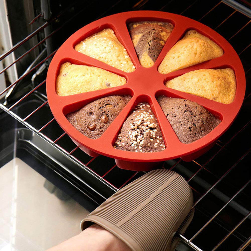 ZMIN Silicone Cake Pan - Triangle Pudding & Muffin Baking Mold Set, Non-Stick Bakeware for Fondant Cakes, Cupcakes, Desserts - Perfect for Home Baking, Party Treats & Holiday Cooking