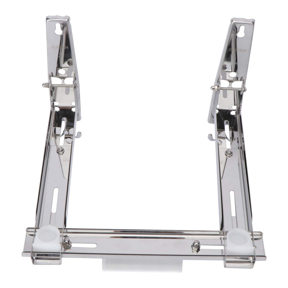 Cabilock 1-Piece Heavy Duty Microwave Oven Mount Shelf Bracket - Adjustable Kitchen Storage Rack, Retractable Space Saver for Small Kitchens - Perfect for Apartments, Dorms & RVs