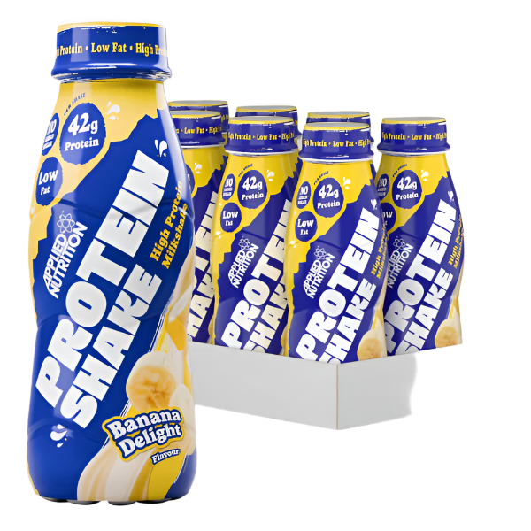 Applied Nutrition High Protein Shake 8x500ml - 42g Protein Per Bottle | Premium Meal Replacement & Post-Workout Recovery Drink for Athletes & Fitness Enthusiasts