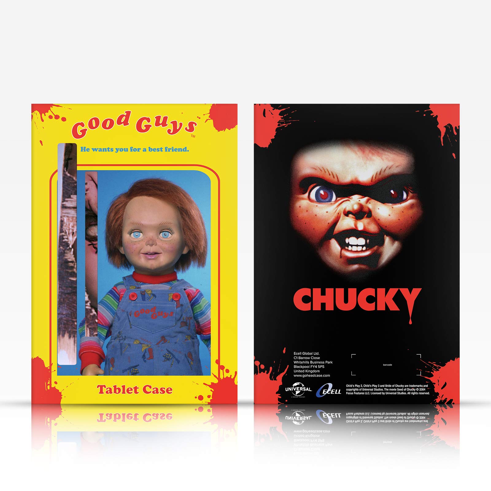 Officially Licensed Bride of Chucky Leather Wallet Case for Kindle Paperwhite 1/2/3 - Horror Movie Book Cover with Key Art Poster Design | Perfect Gift for Horror Fans & Kindle Protection