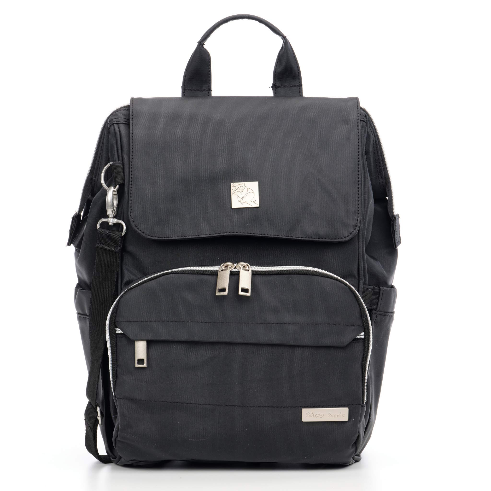 **Kennedy Diaper Backpack for Moms & Dads – Waterproof Baby Bag with Stroller Straps, Insulated Pockets, USB Charging Port & Changing Pad – Perfect for Travel, Daycare & Outings (Black)**