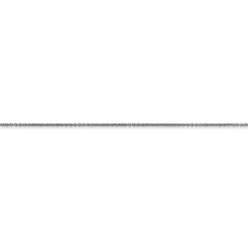 14K White Gold 0.8mm Round Cable Chain Necklace - Elegant Everyday Jewelry for Women, Perfect for Layering, Gifting & Special Occasions