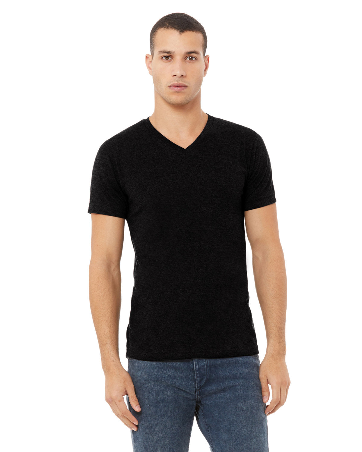 Bella + Canvas 3005CVC Unisex CVC Jersey V-Neck T-Shirt - Soft Cotton Blend Tee for Men & Women - Perfect for Casual Wear, Workouts, and Everyday Comfort