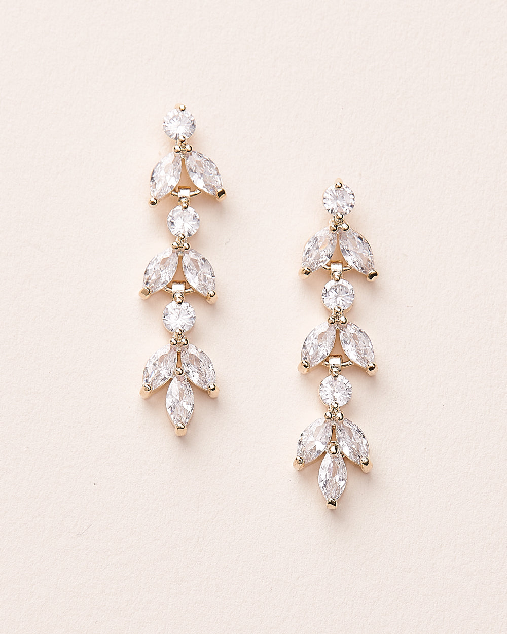 Elegant Sydney Floral CZ Earrings for Women - Sparkling Cubic Zirconia Flower Dangle Earrings | Perfect for Weddings, Parties & Special Occasions