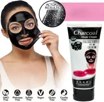 Zirak Activated Charcoal Peel Off Black Mask - Deep Cleansing Face Pack for Blackhead Removal & Pore Minimizing - Perfect for Acne-Prone & Oily Skin Care Routine