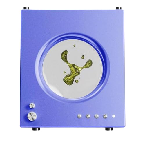 XCSCUK Magnetic Fluid Bluetooth Speaker with Music Visualization - Portable Wireless Speaker for Party, Picnic, Home & Office (Blue)