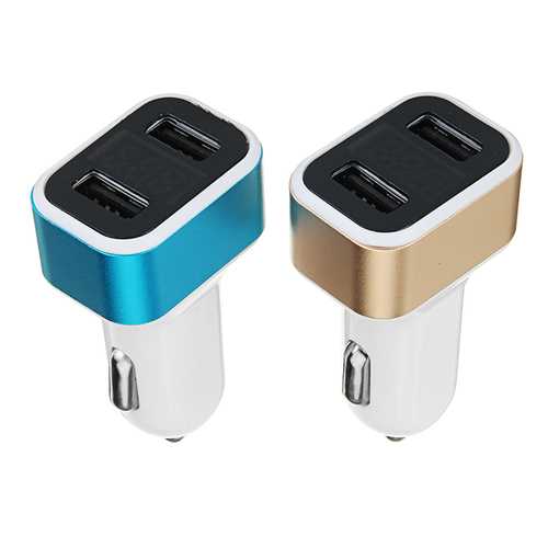 Bakeey 3.1A Dual USB Car Charger with LED Voltage Display - Fast Charging for iPhone, Samsung, iPad, Tablets - Perfect for Road Trips & Daily Commute