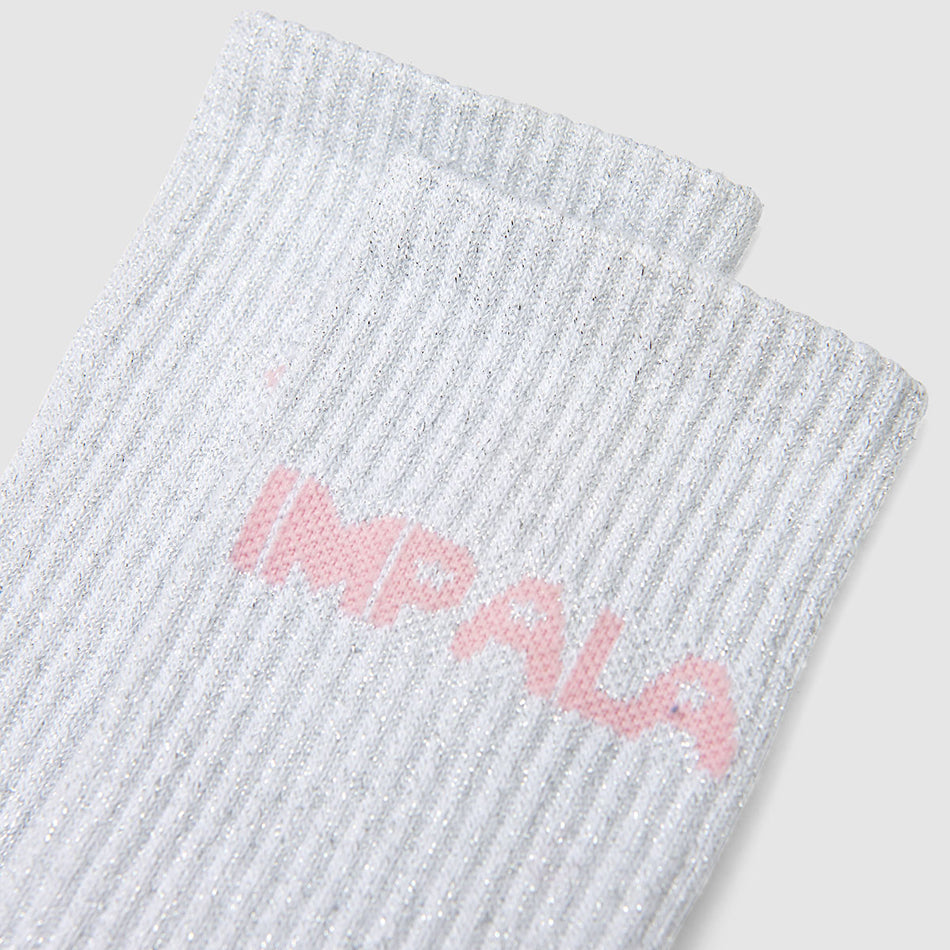 Impala Skate Socks 3 Pack - Sparkle Design Crew Socks for Roller Skating & Roller Derby - Comfortable & Cushioned for Sports & Casual Wear