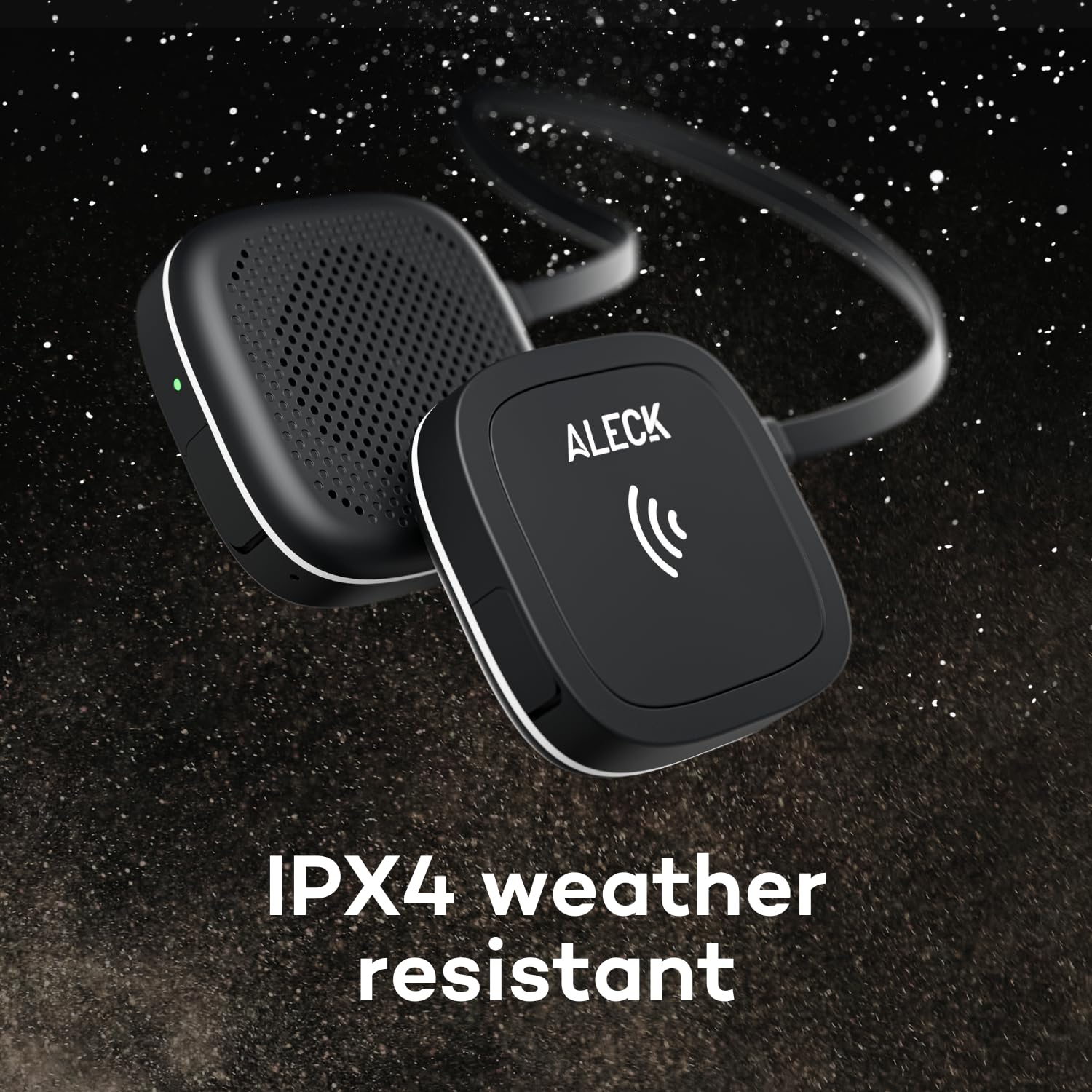 Aleck 006 Wireless Bluetooth Helmet Speakers - 2 Pack for Skiing & Snowboarding - Glove-Friendly Controls, Built-in Mic for Hands-Free Calls | Compatible with Audio-Ready Helmets, Motorcycle, Cycling & Outdoor Sports