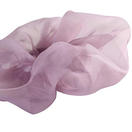 PARTYCART - 6PCS Organza Hair Scrunchies for Women | Soft Elastic Hair Bands, Hair Ties & Ponytail Holders | Perfect for Girls, Weddings, Parties & Everyday Use