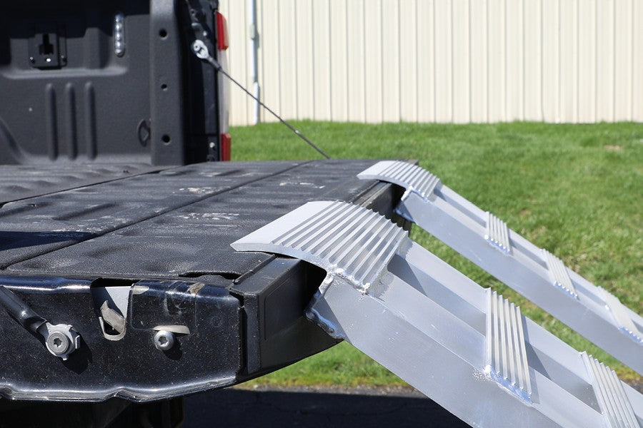 Heavy Duty 14ft Aluminum Loading Ramps - 15in x 168in Pair for Trucks, Trailers & ATVs - GEN Y Hitch - Perfect for Loading Motorcycles, Lawn Mowers & Equipment