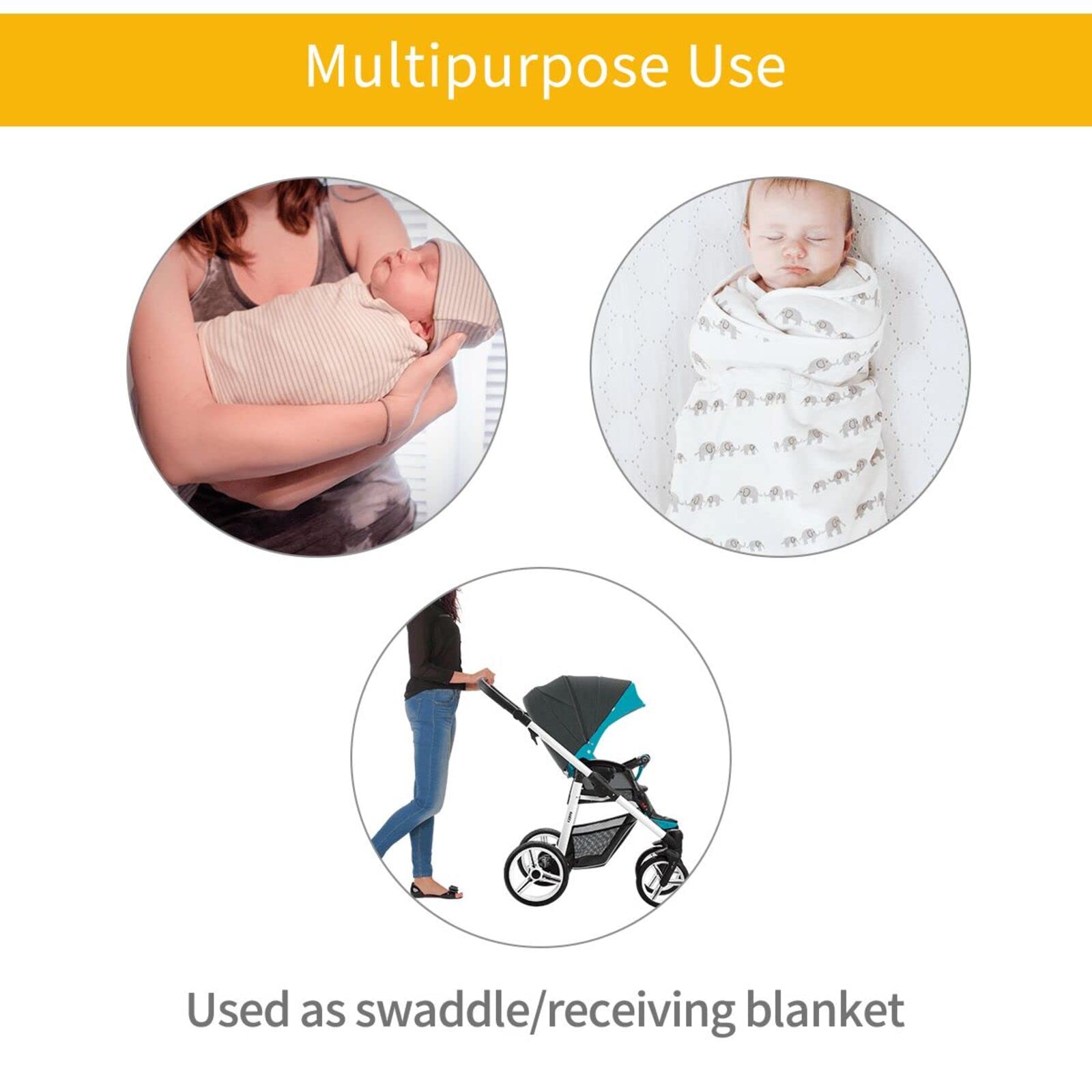 Western Swaddle Blanket for Baby - Soft Cotton Swaddling Sleeping Sacks with Hat | Unisex Newborn Essentials for Nursery, Travel & Photo Shoots | Perfect Baby Shower Gift