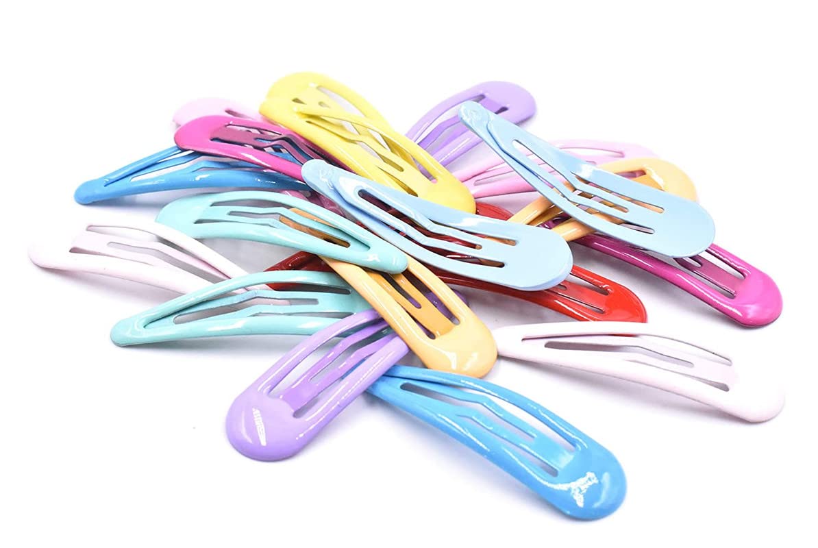 Staila 10-Pack Colorful Glossy Snap Hair Clips for Women & Girls - Versatile Hair Barrettes for School, Work & Special Occasions | Art&Beauty