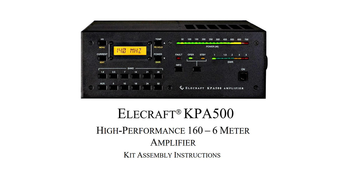 KPA500 Amplifier Assembly Manual - Step-by-Step Guide for DIY Audio Enthusiasts | Perfect for Home Studio & Live Sound Setups