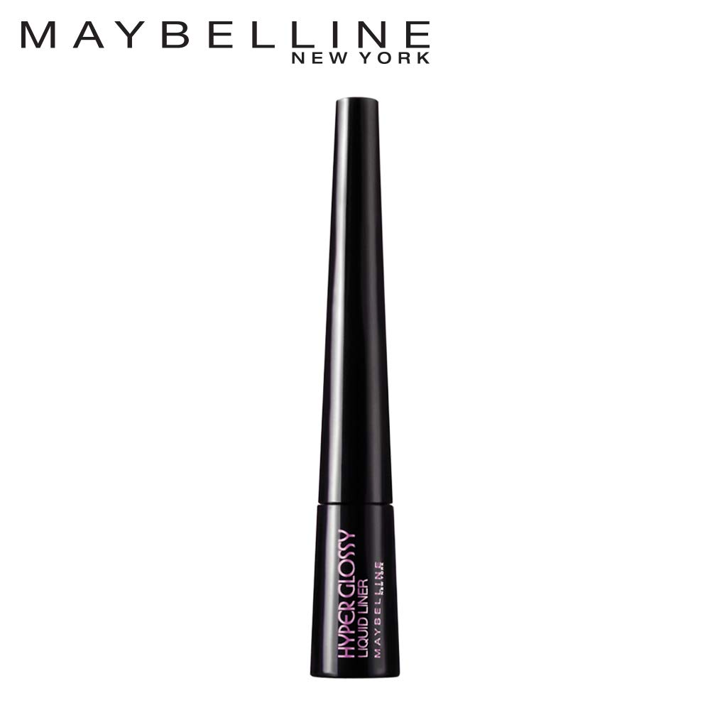 Maybelline New York Hyper Glossy Liquid Eyeliner - Smudge Proof & Waterproof Black Eyeliner (3g) - Perfect for Daytime Wear, Night Out Makeup & Long-Lasting Eye Looks
