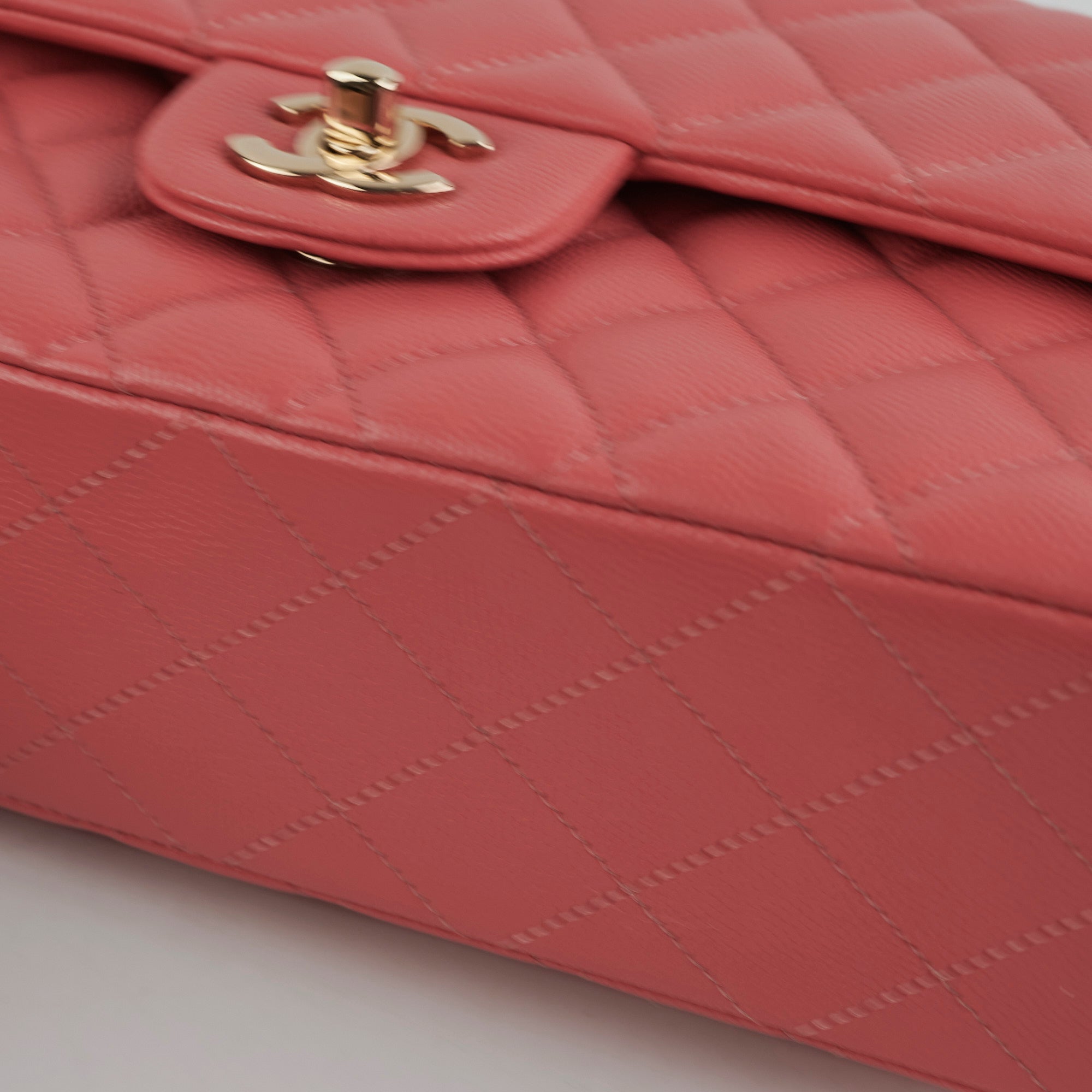 Chanel Caviar Leather Medium/Large Double Classic Flap Bag in Pink - Luxury Handbag for Women, Perfect for Parties, Weddings & Everyday Elegance