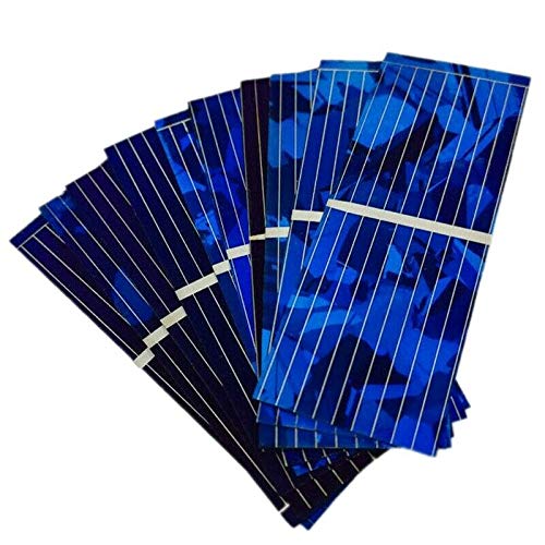 100PCS 0.5V 320mA Solar Cells for DIY Solar Panel Projects - 52x19mm Mini Solar Panels for Battery Charger, Science Experiments & Renewable Energy Education - Perfect for Home, School STEM Kits & Green Energy Learning