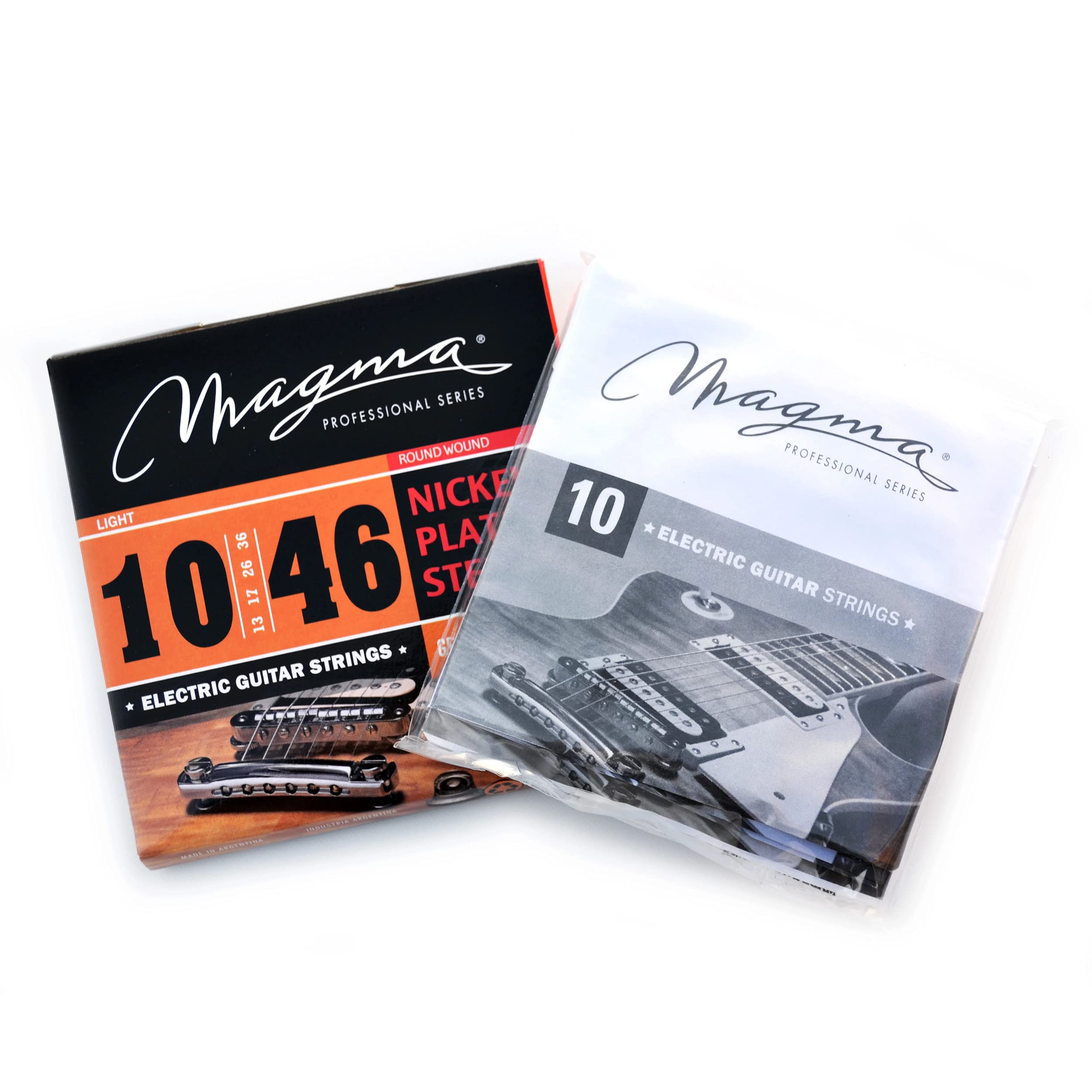 Magma Light Electric Guitar Strings - Nickel Plated Steel .010-.046 Gauges (10,13,17,26,36,46) - 12 Pack (GE140N-12) - Perfect for Rock, Blues & Studio Recording