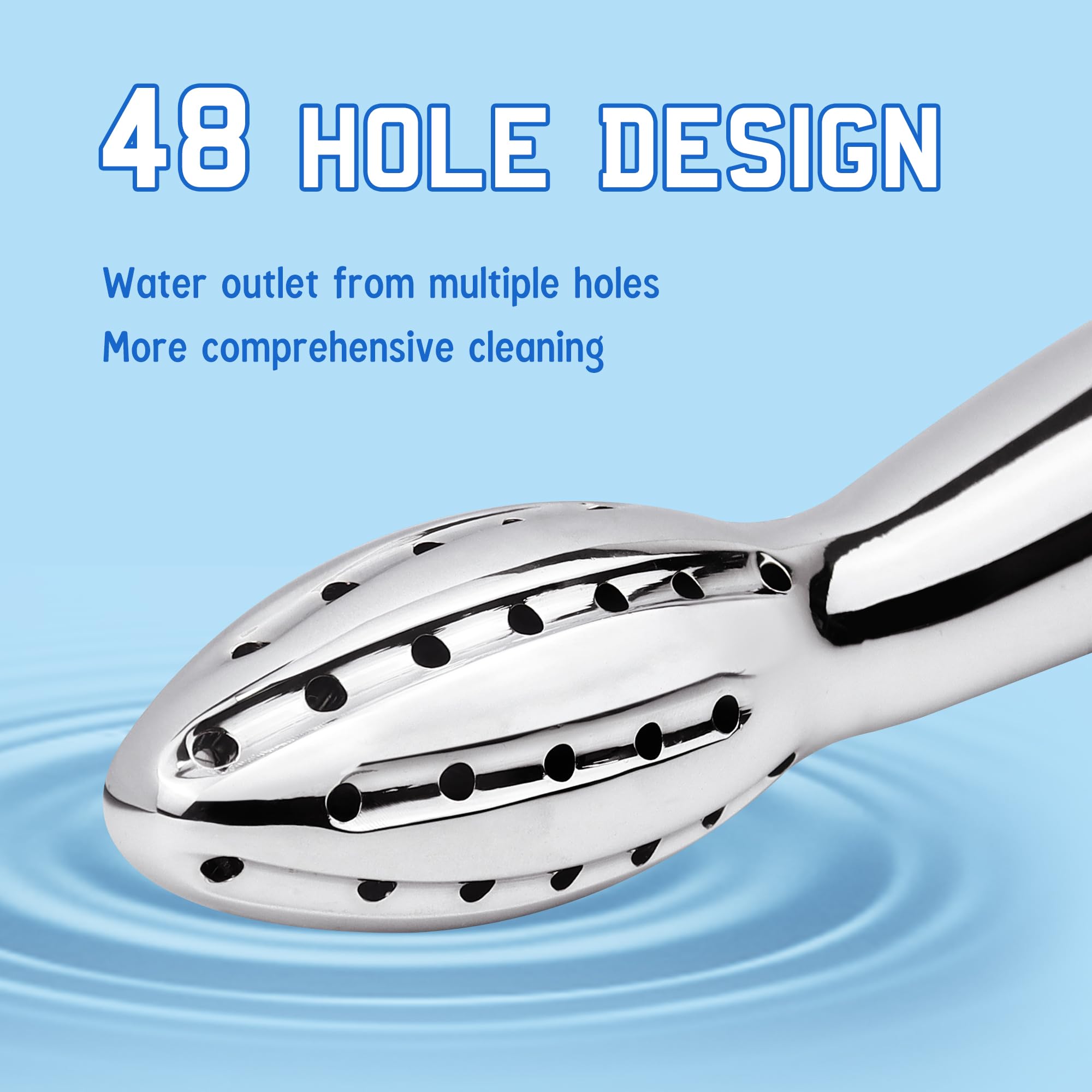 Handheld Shower Douche System - Aluminum Anal & Vaginal Cleaning Kit for Men & Women | Portable Enema Nozzle for Personal Hygiene & Postpartum Care