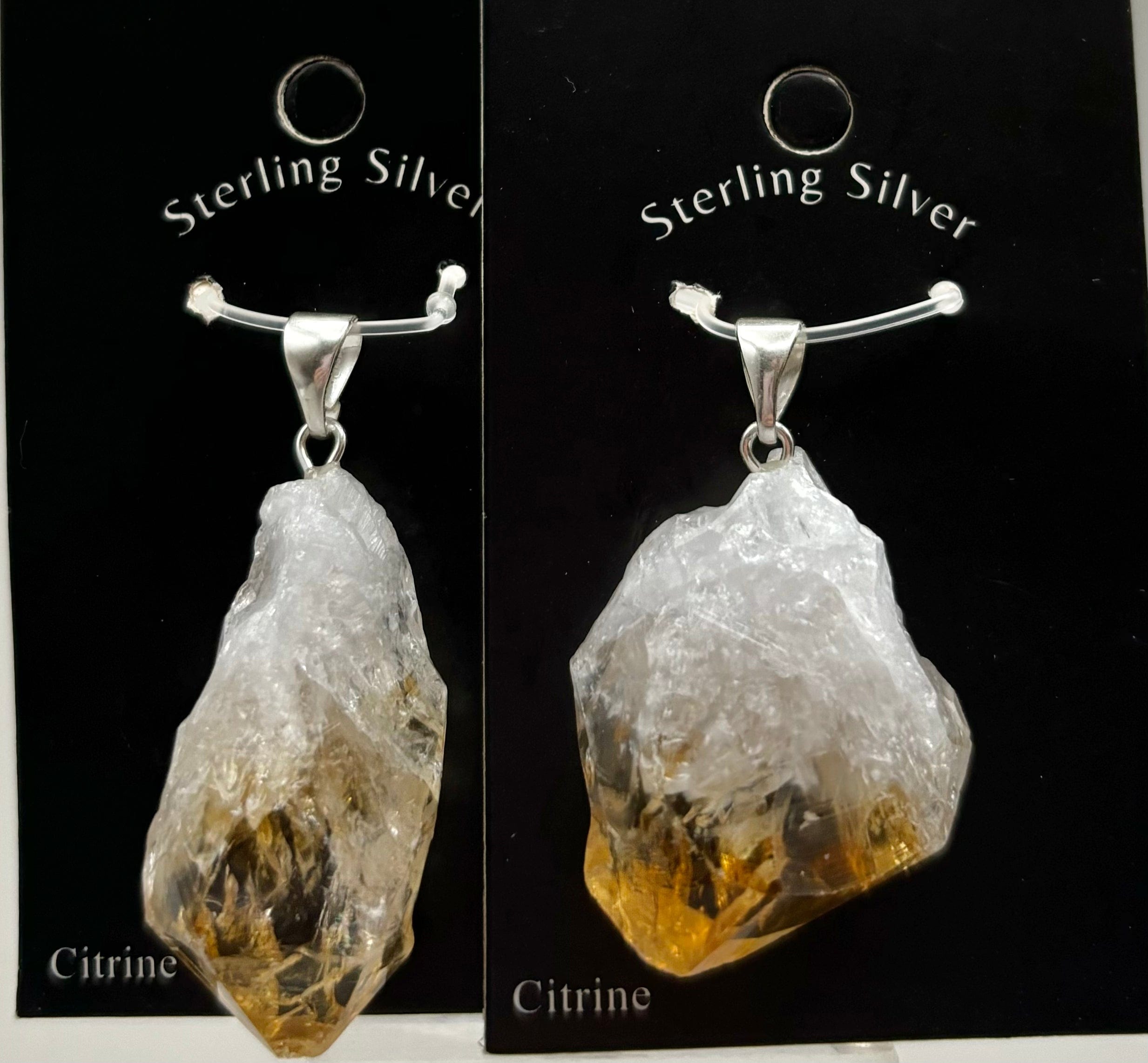 Natural Citrine Point Sterling Silver Pendant Necklace - Healing Crystal Jewelry for Women, Gift for Her | Perfect for Meditation, Energy Work & Everyday Wear