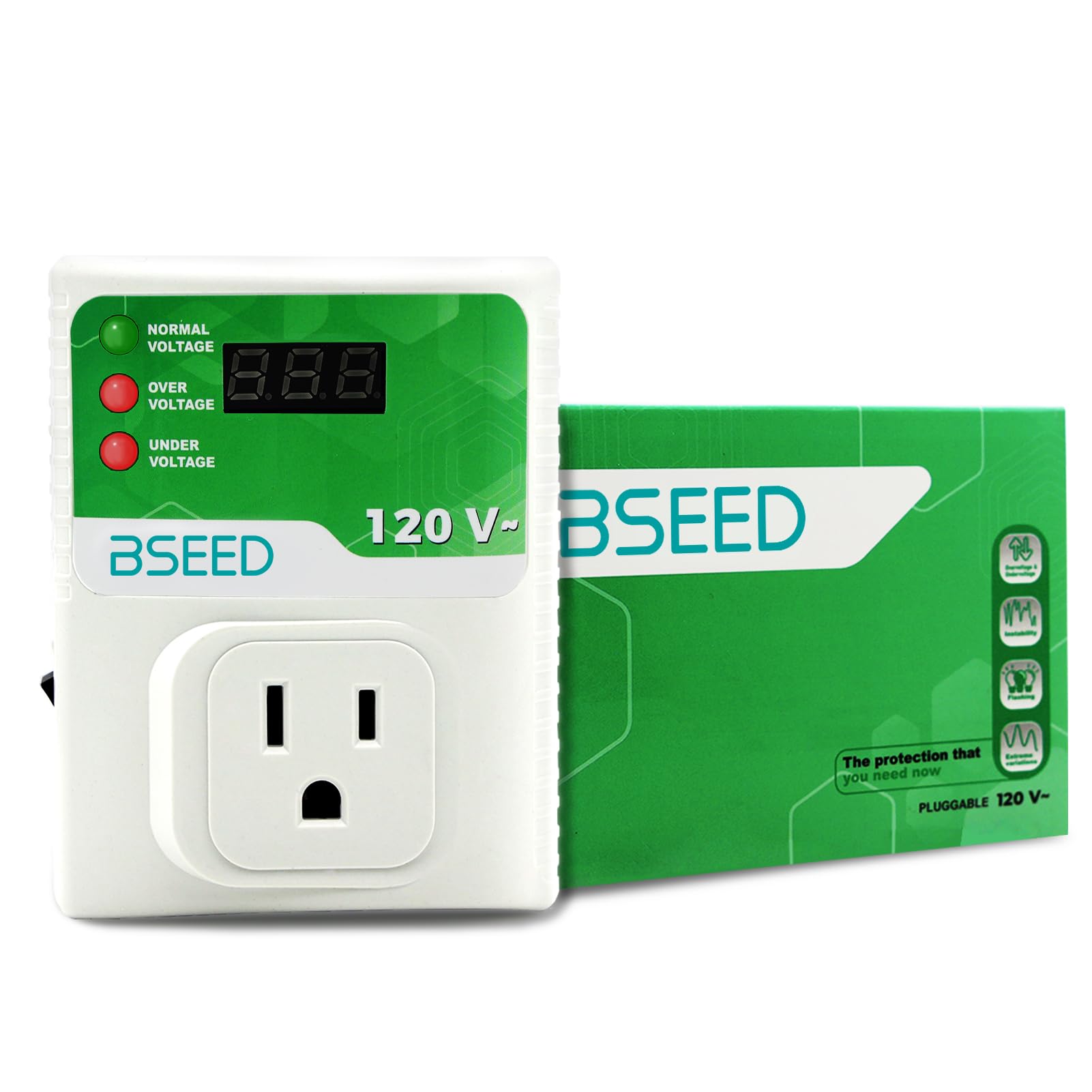 BSEED 2400W Surge Protector for TV, PC, Xbox, PS5 - Home & Office Safety