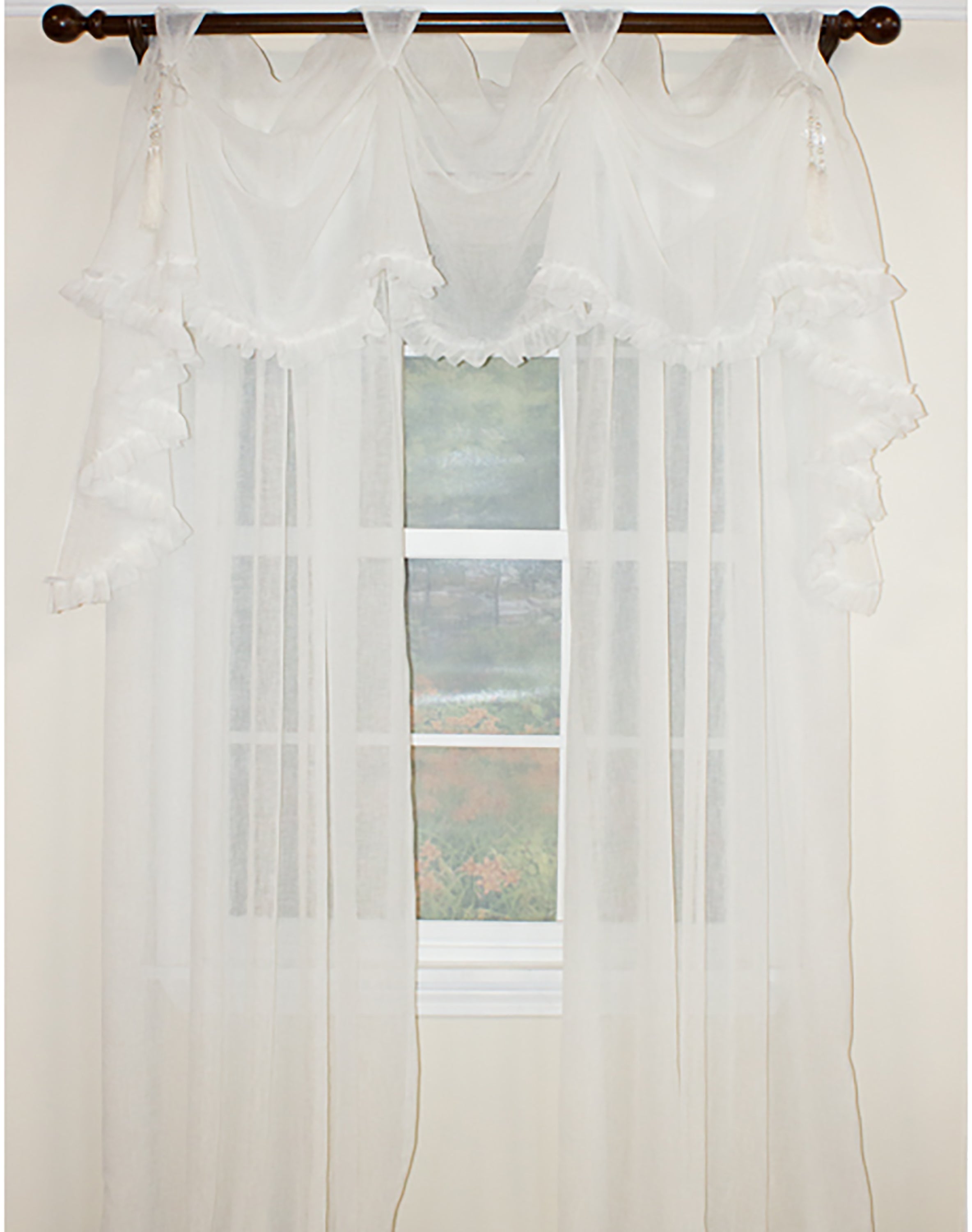 Breezy Rod Pocket Single Panel Curtain - Lightweight Sheer Window Drapes for Living Room & Bedroom - Perfect for Privacy & Sun Protection